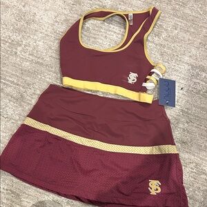 Maroon and Gold Athletic Set